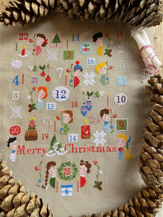 25 giorni gioiosi Joyful Days Lilli Violette Cross Stitch Pattern