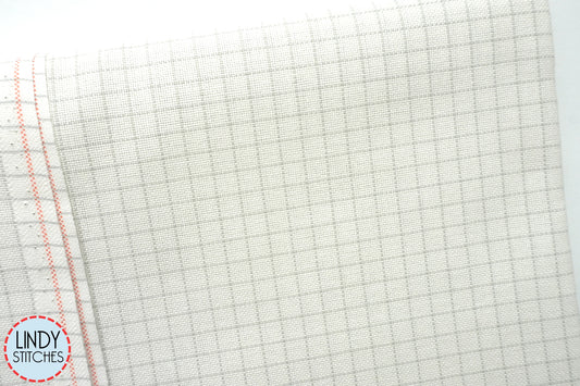 28 Easy Count Grid White Lugana by Zweigart Cross Stitch Fabric