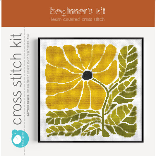 Sunny Blossom Full Cross Stitch Kit