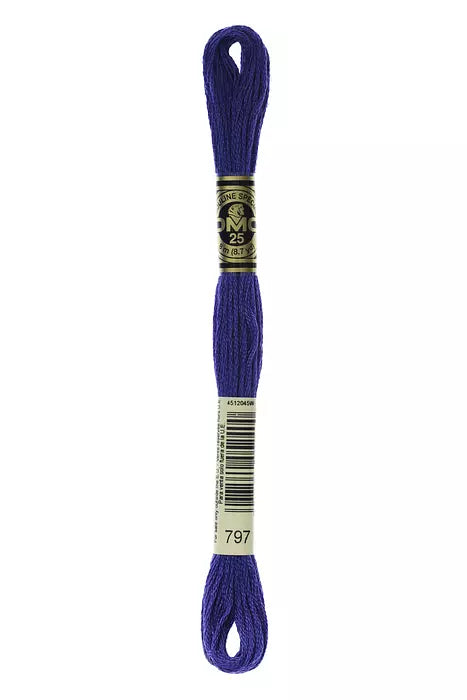 797 DMC Six Strand Cotton Embroidery Floss