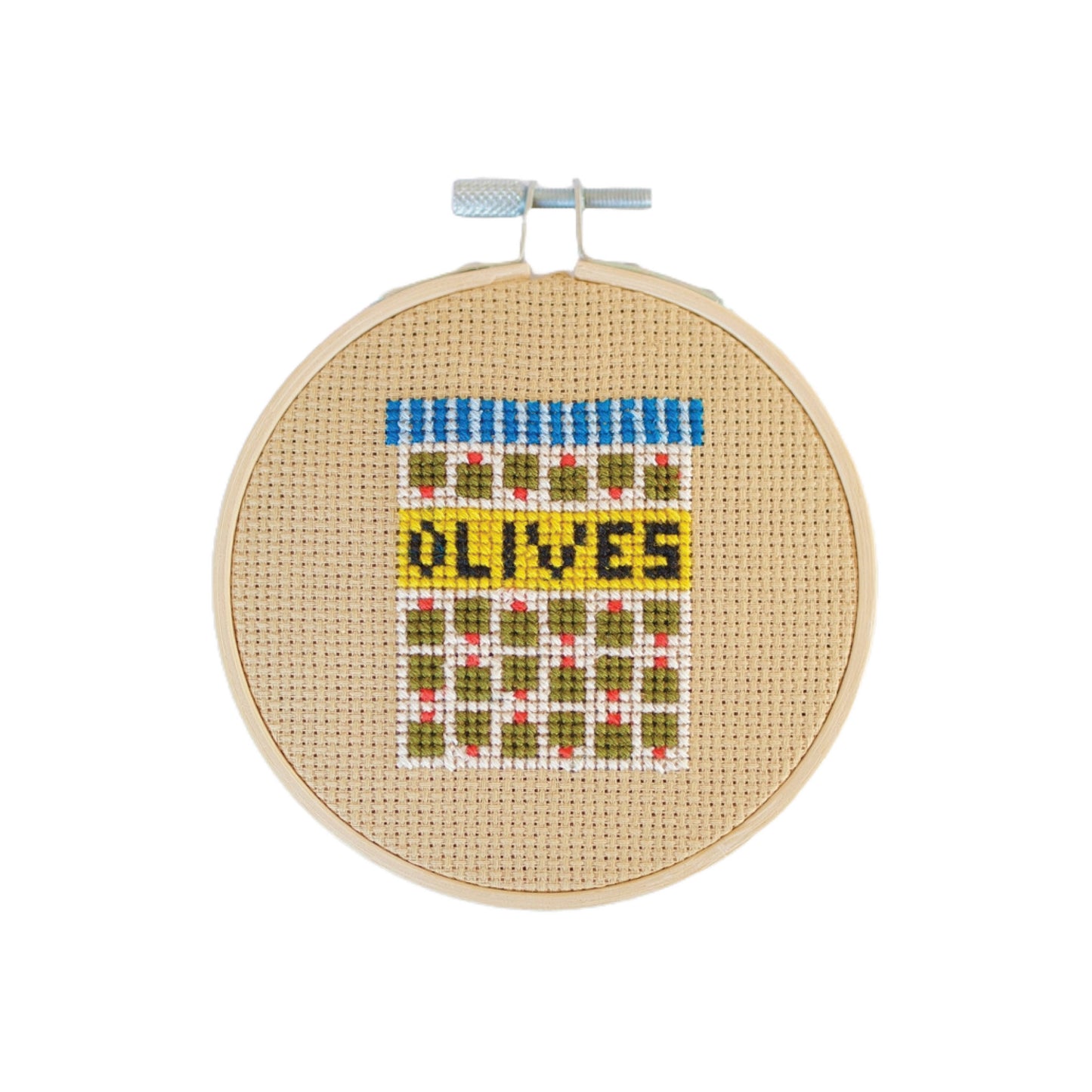 Olives Cross Stitch Kit Beginner Friendly