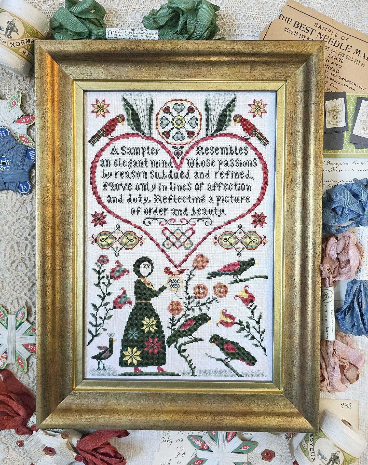 PREORDER Affection & Duty Kathy Barrick Cross Stitch Pattern Nashville Market