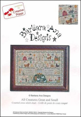 All Creatures Great And Small Barbara Ana Cross Stitch Pattern