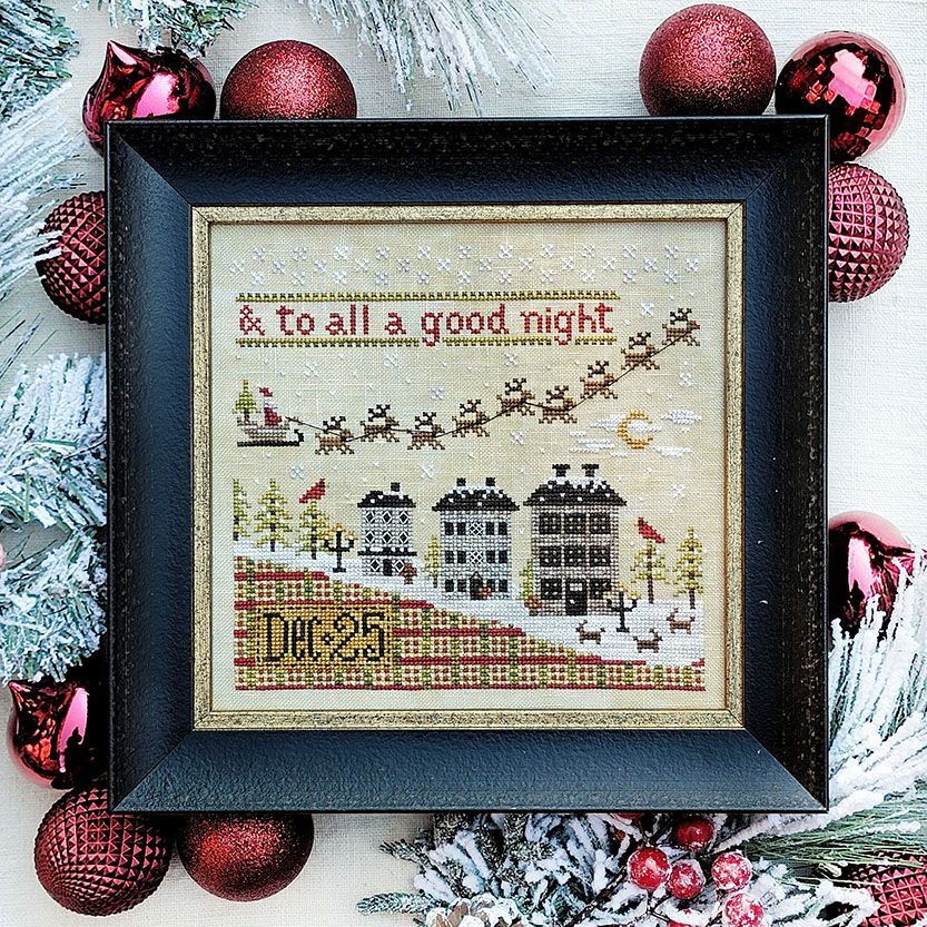 To All A Good Night Cross Stitch Pattern by Hello From Liz Mathews