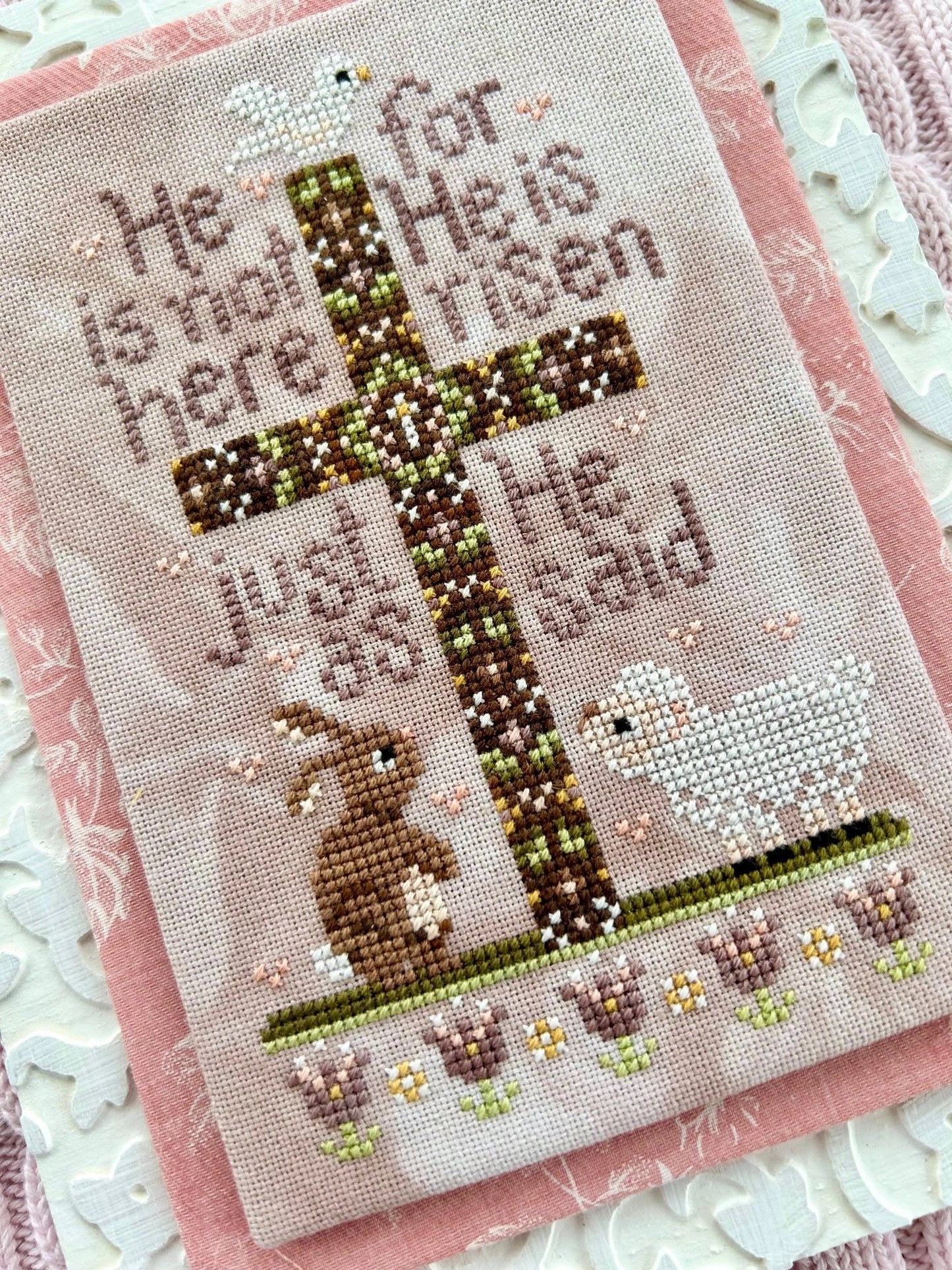 As He Said Cross Stitch Pattern by Sweet Wing Studio