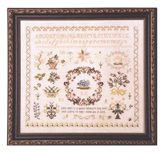 The Seed Sampler Cross Stitch Pattern by Samplers and Primitives