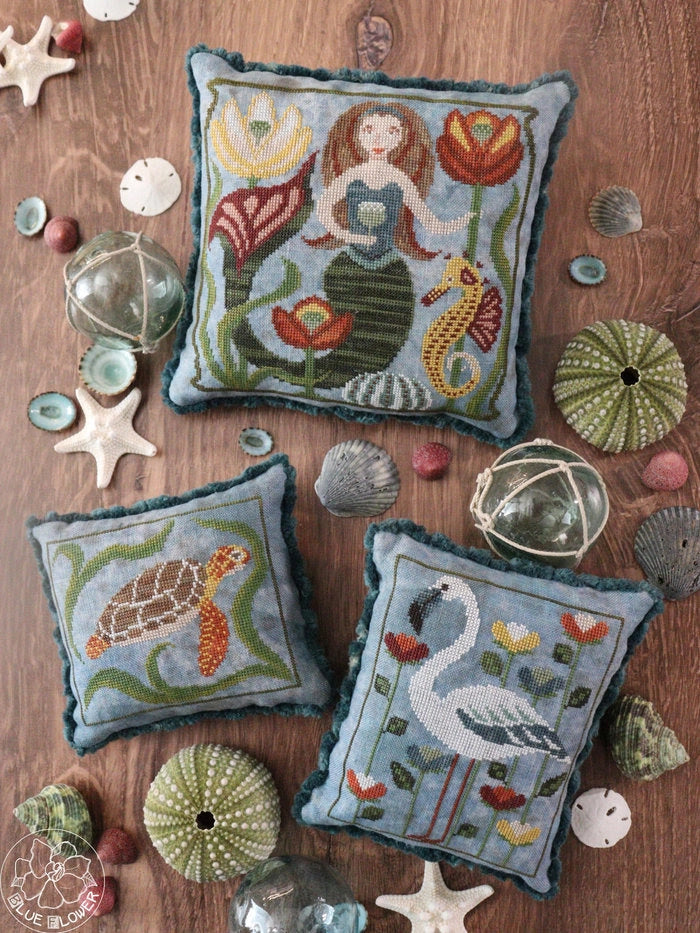 Autumn Mermaid Cross Stitch Pattern by The Blue Flower