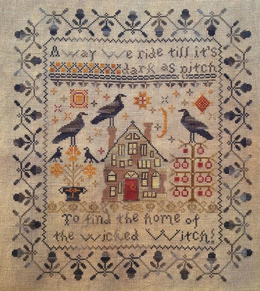 Away We Ride Cross Stitch Pattern by Blackbird Designs Physical Copy