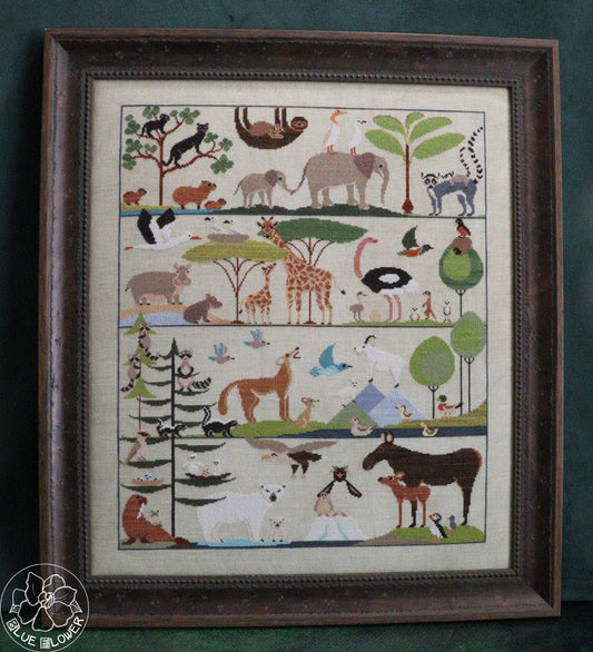 PREORDER Baby Animals Cross Stitch Pattern by The Blue Flower Nashville Market