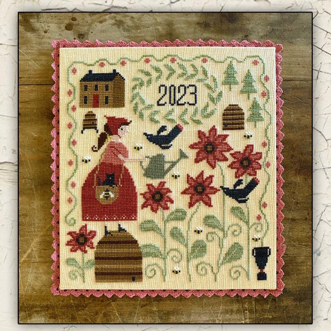 Bee Garden by Teresa Kogut Cross Stitch Pattern Physical Copy