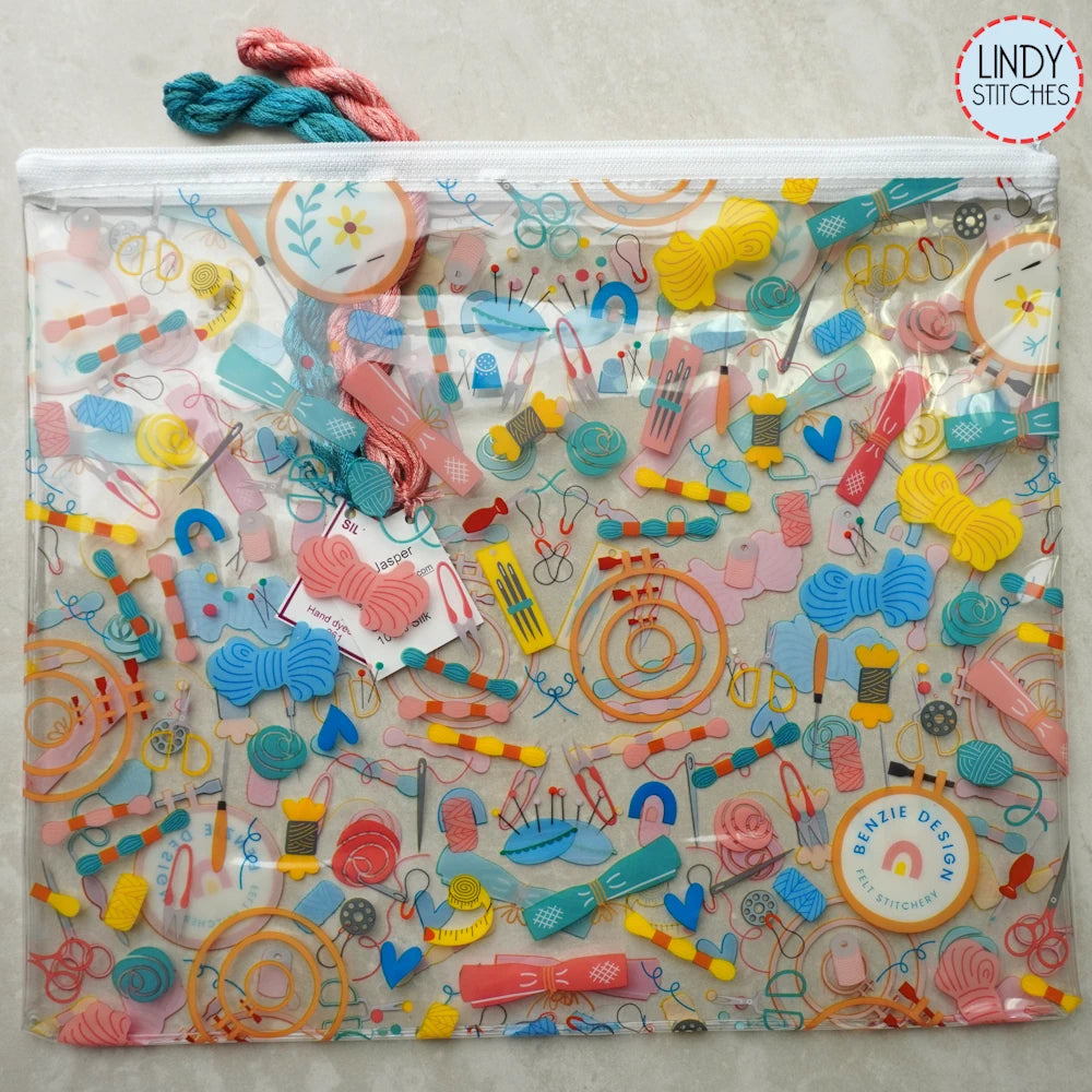 Oh Sew Fun Zippered Project Bag Set of 2