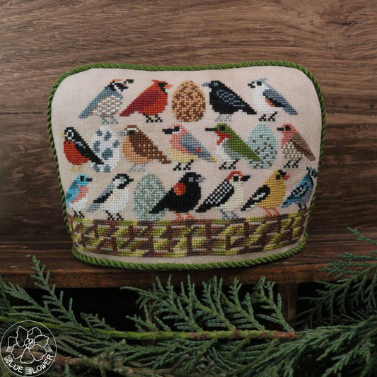 PREORDER Birdy Bowl Cross Stitch Pattern by The Blue Flower Nashville Market