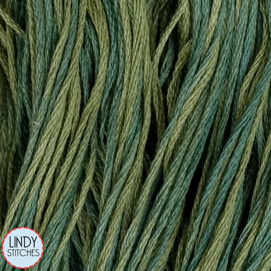 Blue Spruce Weeks Dye Works Floss Hand Dyed Cotton Skein 1276