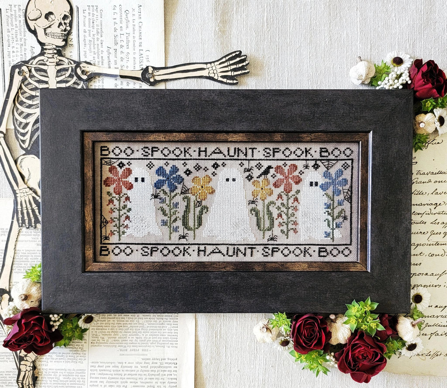 Boo Spook Haunt Cross Stitch Pattern by Hello from Liz Mathews