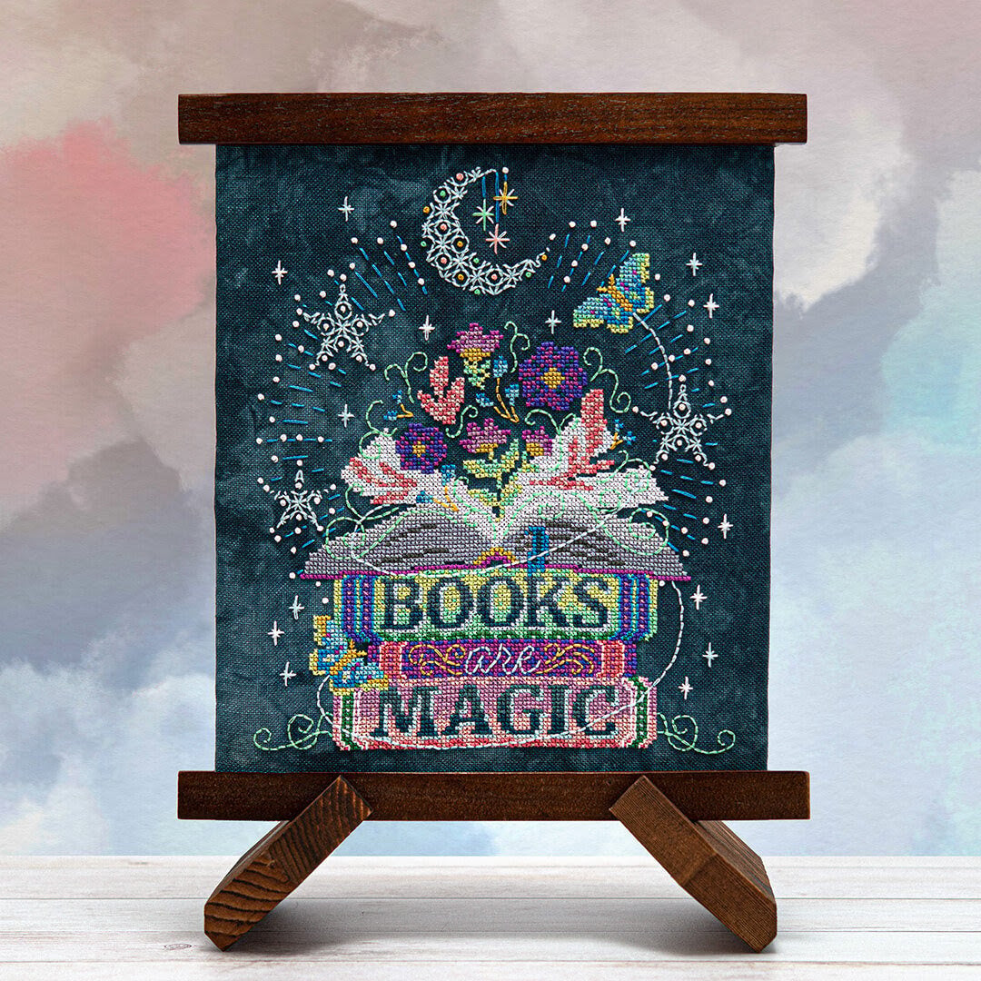 Books are Magic Cross Stitch Pattern by Counting Puddles