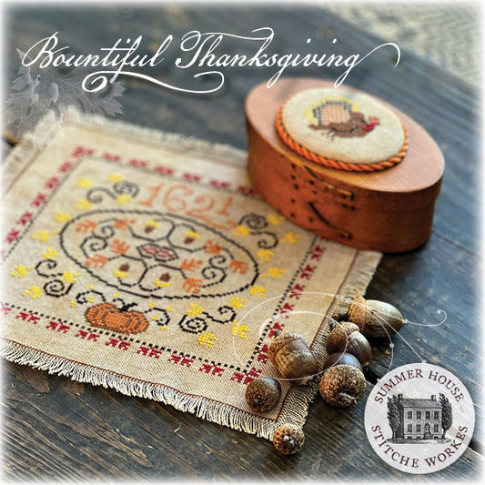 PREORDER Bountiful Thanksgiving Cross Stitch Pattern by Summer House Stitche Workes