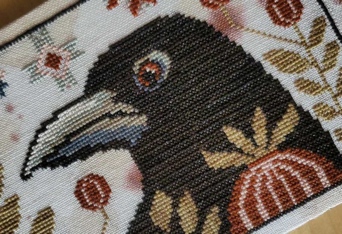 Byron Blackbird Cross Stitch Pattern Physical Copy Artsy Housewife