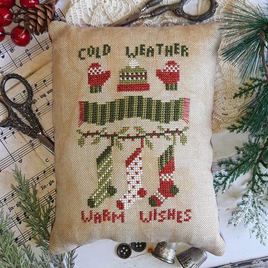 Cold Weather Warm Wishes Cross Stitch Pattern by Puntini Puntini