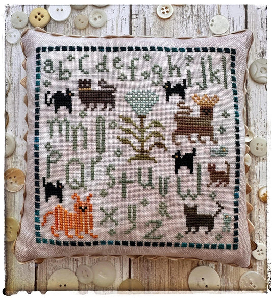 Cats Nine Sampler by Lucy Beam Cross Stitch Pattern