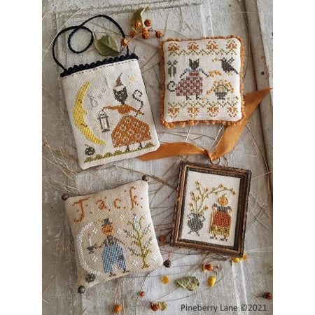 Cats & Jacks by Pineberry Lane Cross Stitch Pattern