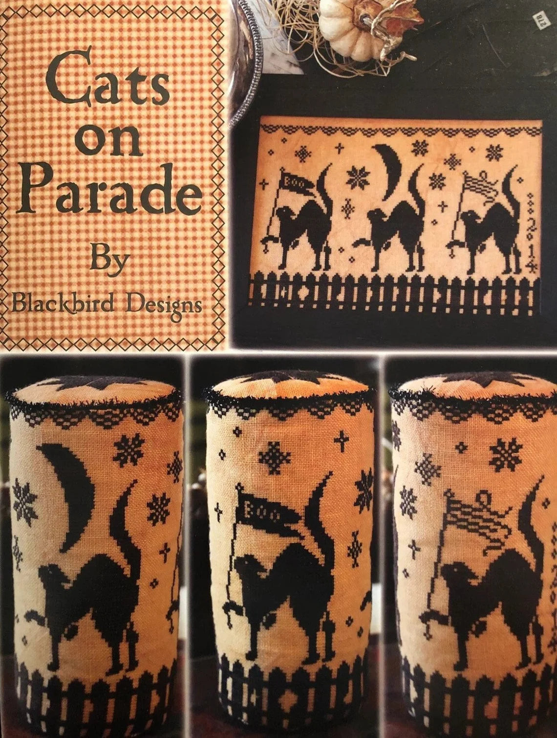 Cats on Parade Cross Stitch Pattern by Blackbird Designs