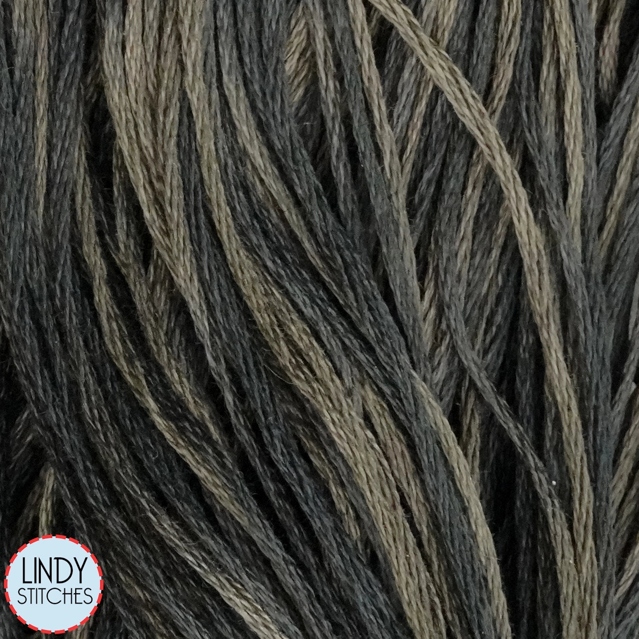 Charcoal Weeks Dye Works Floss Hand Dyed Cotton Skein 1303