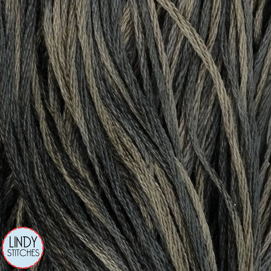 Charcoal Weeks Dye Works Floss Hand Dyed Cotton Skein 1303