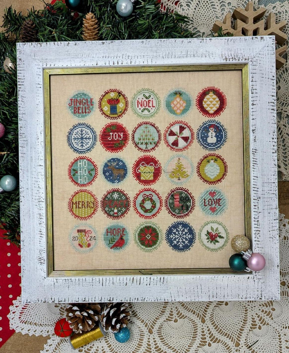 PREORDER Christmas Dots Series January by Jeannette Douglas Designs Nashville Market