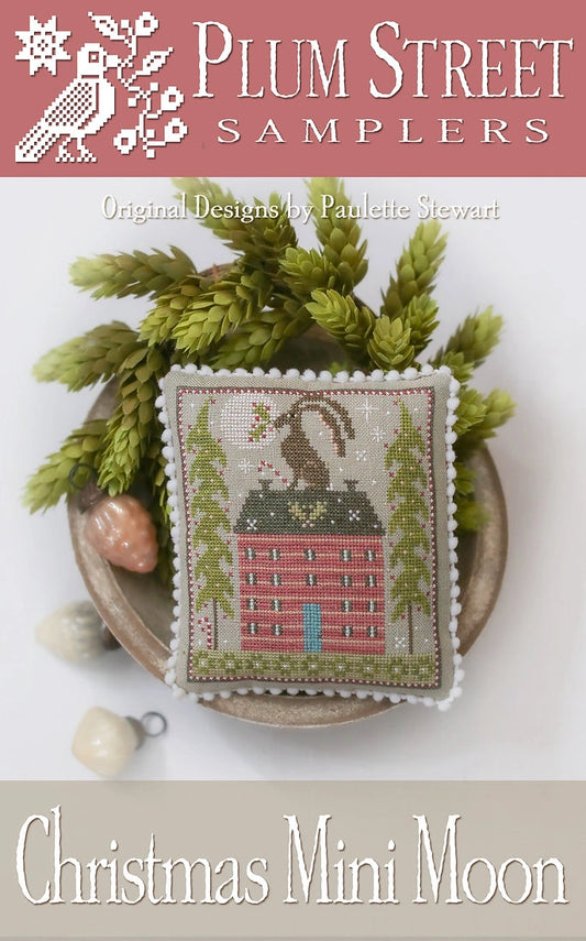 Christmas Mini Moon Plum Street Samplers Cross Stitch Pattern