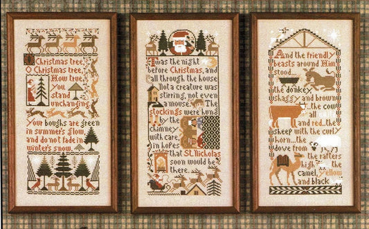 Christmas Samplers The Prairie Schooler Cross Stitch Pattern #63