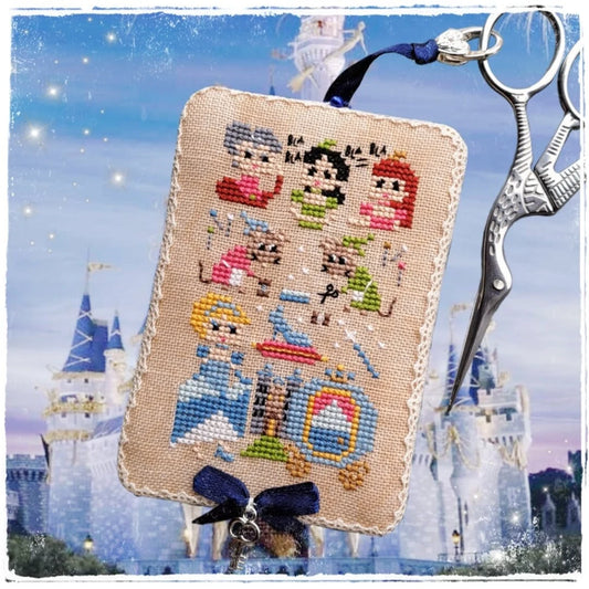 Cinderella No 3 Cross Stitch Pattern with Sticker Sheet by Fairy Wool in the Wood