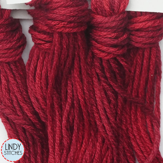 Cranberry Belle Soie Classic Colorworks 12 Strand Hand-Dyed Silk Floss