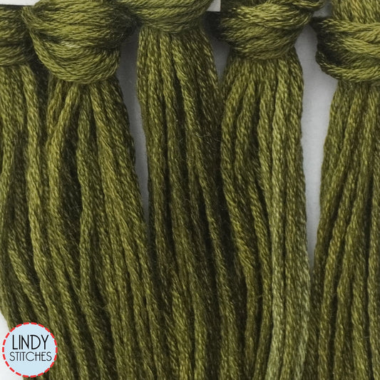 Finnegan Green Belle Soie Classic Colorworks 12 Strand Hand-Dyed Silk Floss