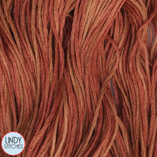 Cognac Weeks Dye Works Floss Hand Dyed Cotton Skein 2242