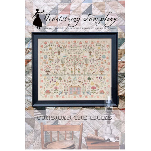 Consider the Lilies Cross Stitch Pattern by Heartstring Samplery