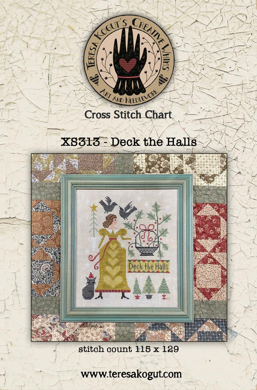 Deck the Halls Teresa Kogut Cross Stitch Chart