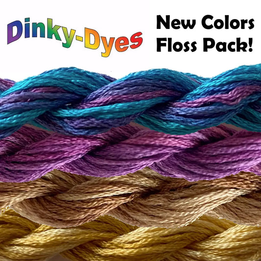 Dinky Dyes 2024 New Fall Colors Silk Floss Pack 4 Skeins