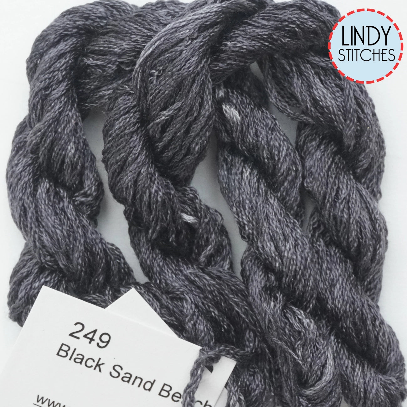 Black Sand Beach Dinky Dyes Silk Floss 249