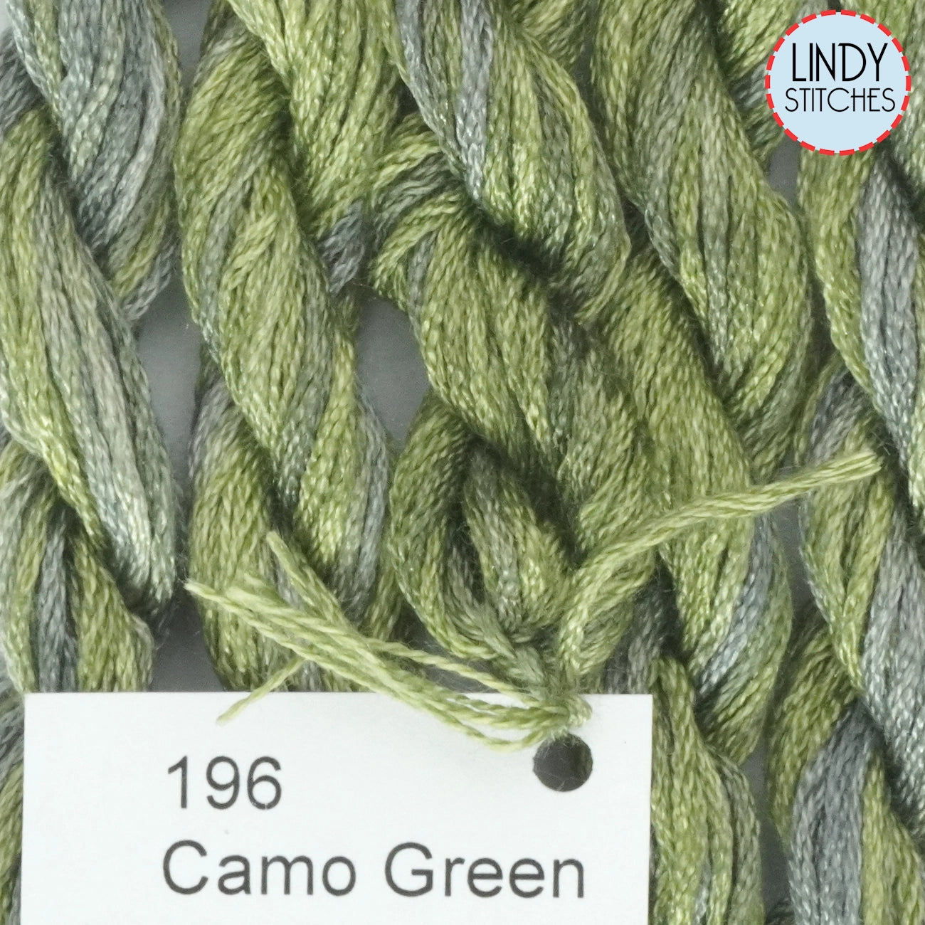Camo Green Dinky Dyes Silk Floss 196