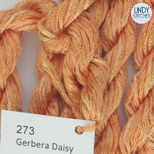 Gerbera Daisy Dinky Dyes Silk Floss 273