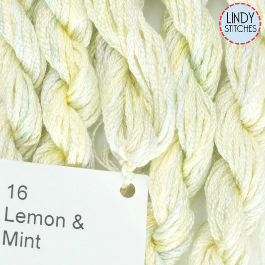 Lemon Mint Dinky Dyes Silk Floss 16