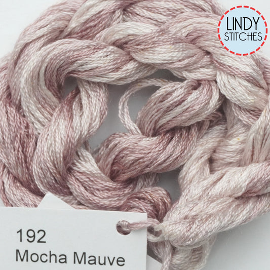 Mocha Mauve Dinky Dyes Silk Floss 192