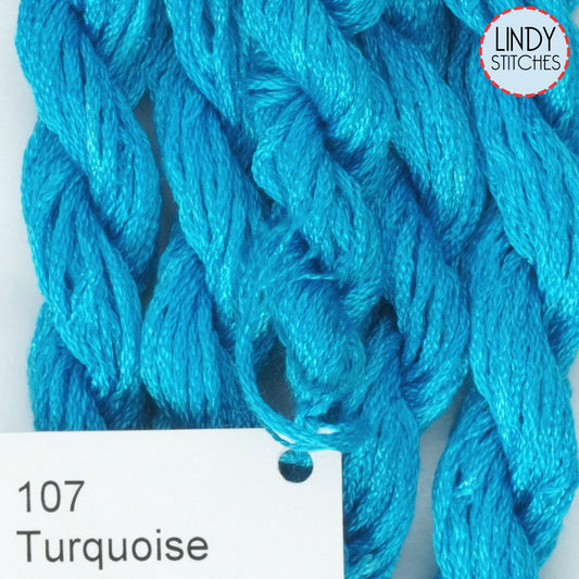 Turquoise Dinky Dye's Silk Floss 107