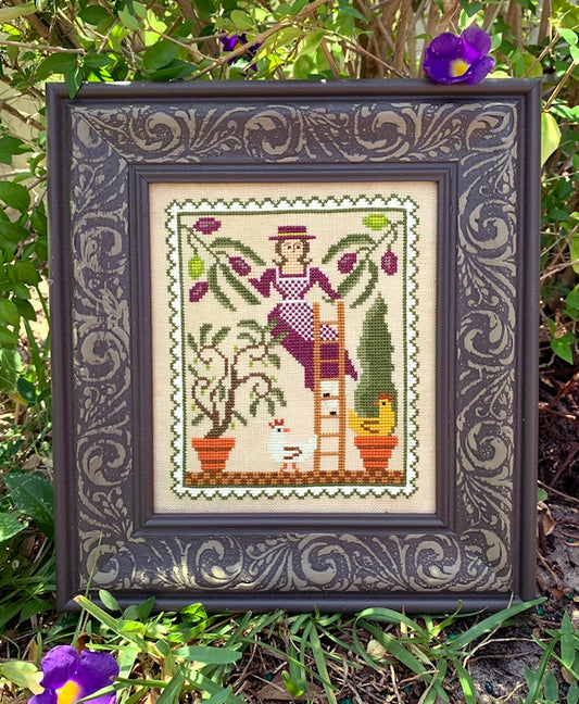 Don't Forget the Olives Cross Stitch Pattern by Carriage House Samplings