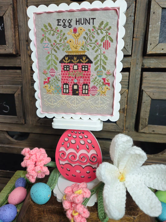 PREORDER Egg Hunt Cross Stitch Pattern by Quaint Rose Needlearts Nashville Market