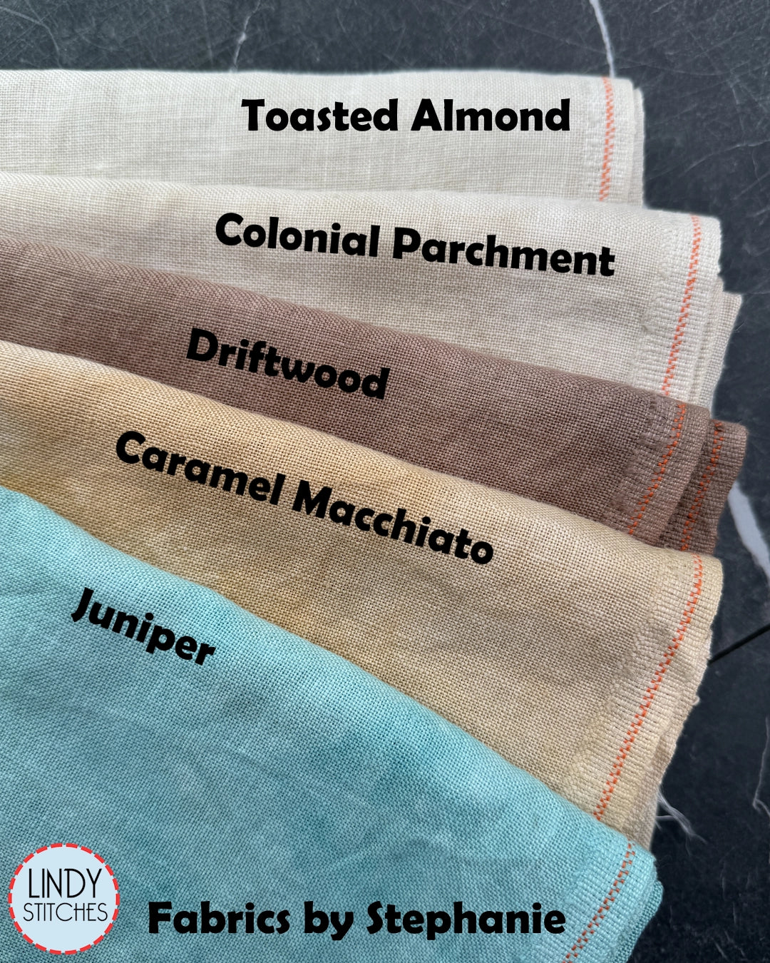 32 Count Colonial Parchment Linen Hand Dyed Fabrics by Stephanie Cross Stitch Fabric