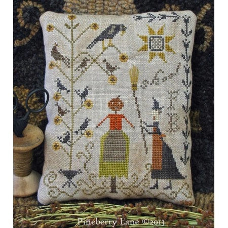 Fancey Blackett - Shoo! by Pineberry Lane Cross Stitch Pattern