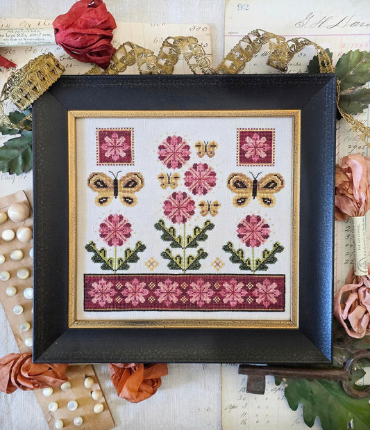 PREORDER Fanciful Flower Cross Stitch Pattern by Hello from Liz Mathews Nashville Market