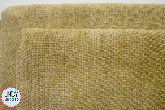 32 count Sand Belfast Linen Fiber on a Whim Hand Dyed Cross Stitch Fabric