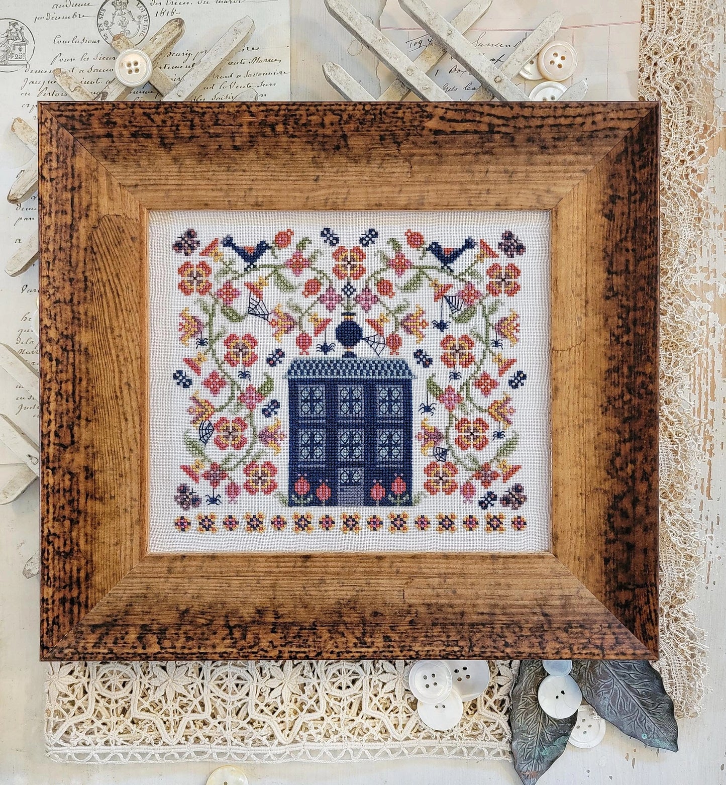 Flowers and Friends Cross Stitch Pattern by Hello from Liz Mathews